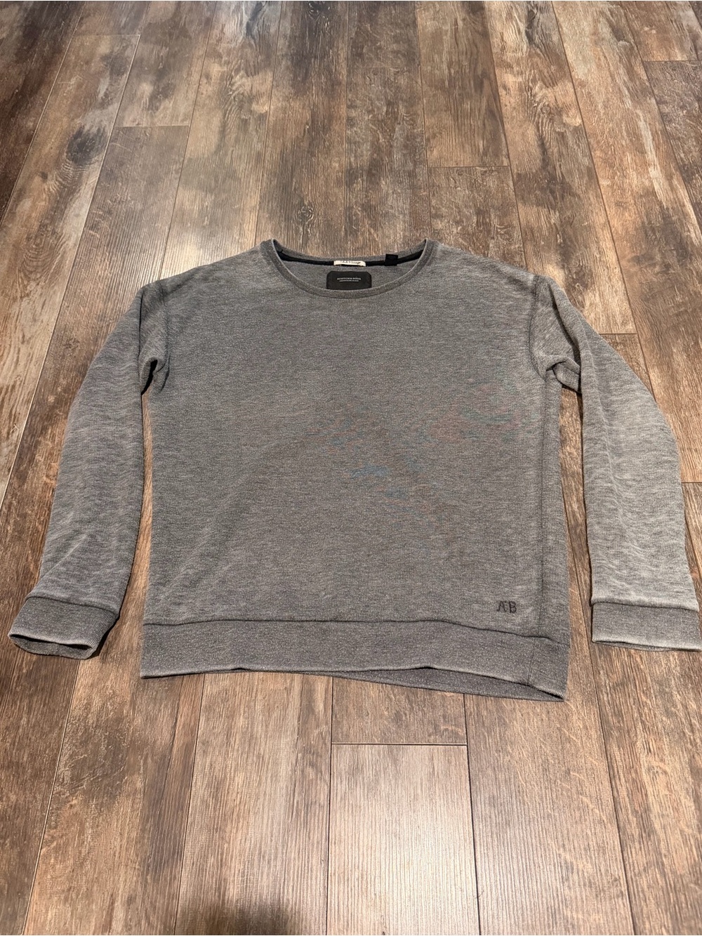 Scotch & Soda Heather Gray Crewneck Pullover